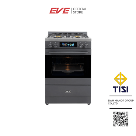 เตาแก๊สพร้อมเตาอบตั้งพื้น EVE รุ่น ORLY MATT สี GRAPHITE ขนาด 60 เซนติเมตร_11